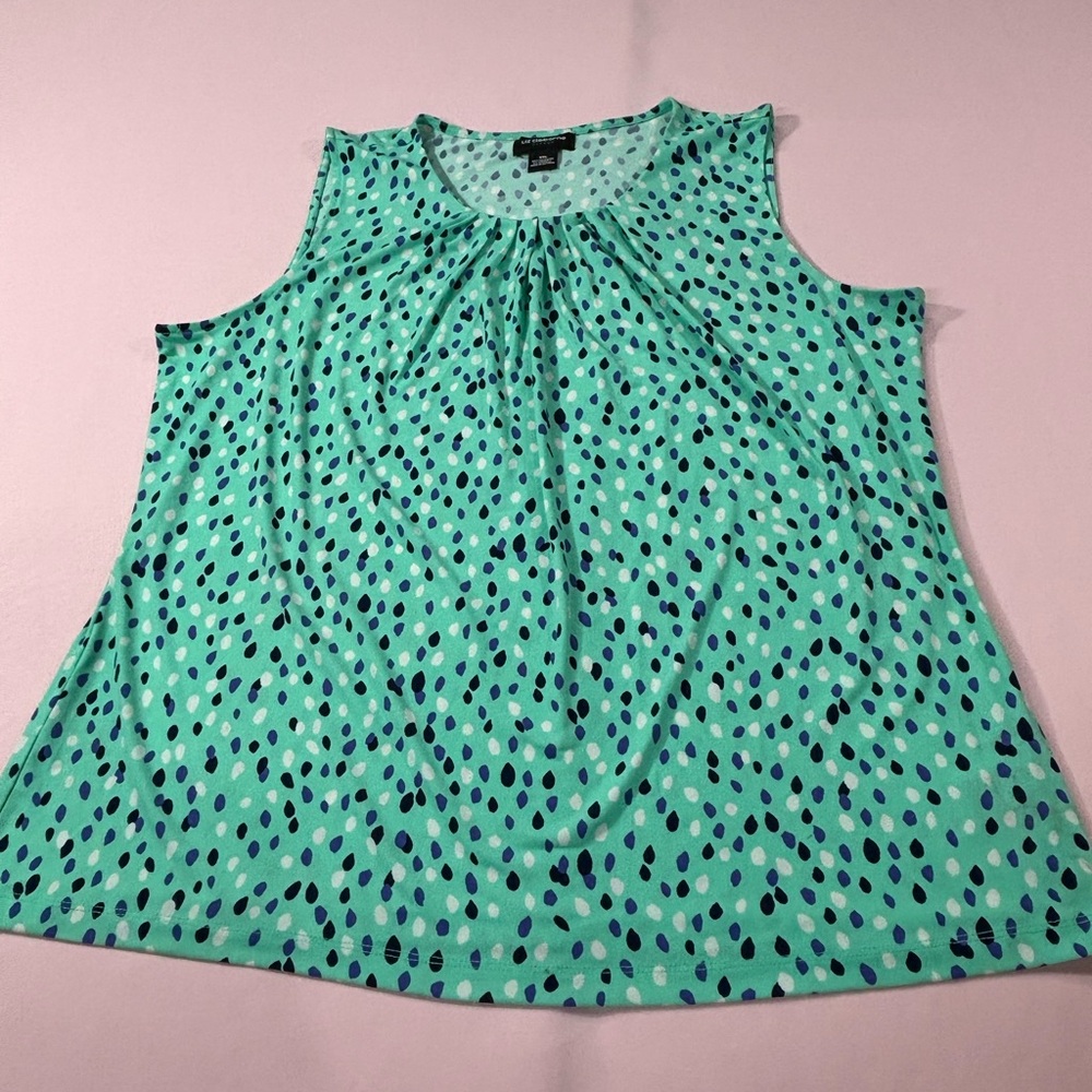 Liz Claiborne light Green sleeveless summer shirt. Size XXL. Great condition.